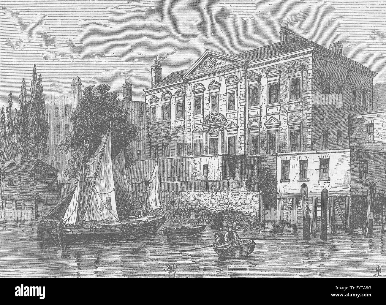 Città di Londra: la seconda pescivendoli' Hall stampa antichi c1880 Foto Stock