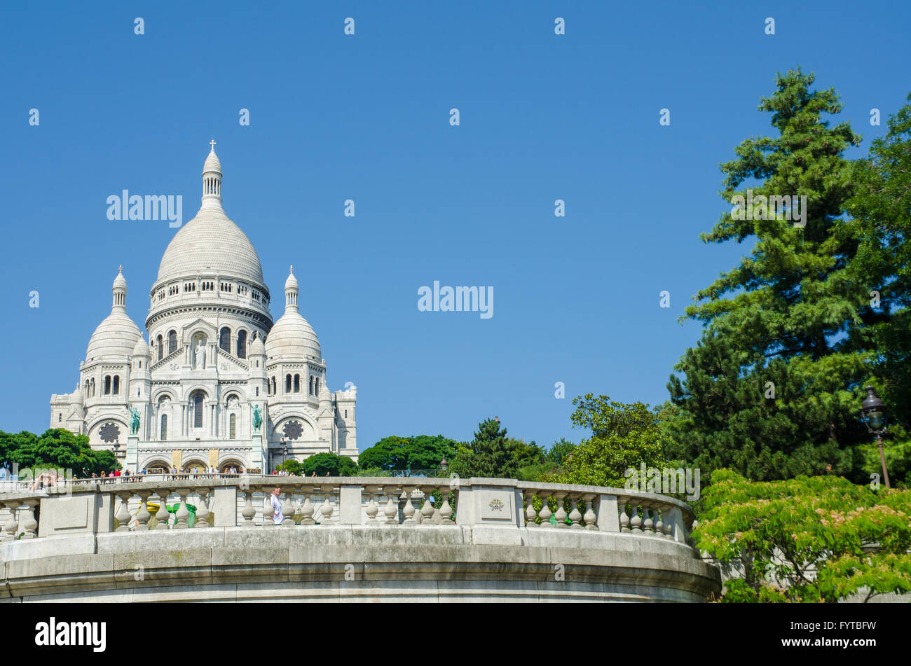 Basilique du Sacre Coeur a Parigi Foto Stock