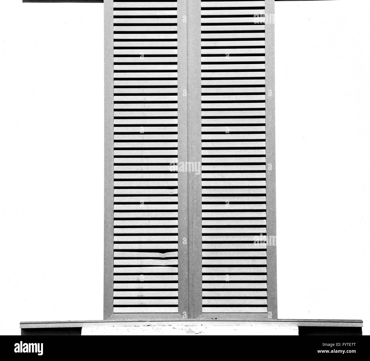 In europa italia milano architettura antica e tenda a veneziana parete Foto Stock