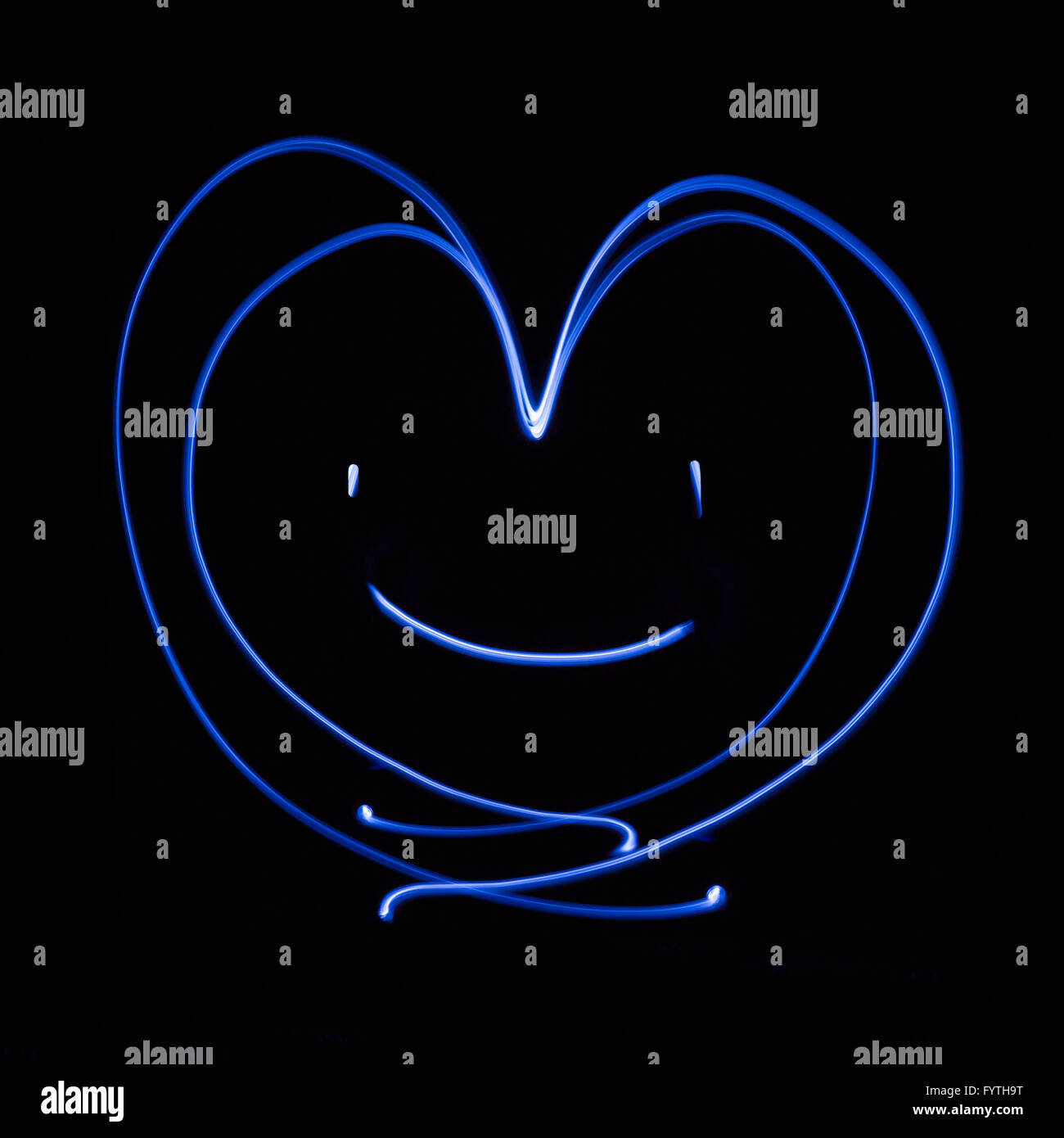 Cuore sorridente Foto Stock