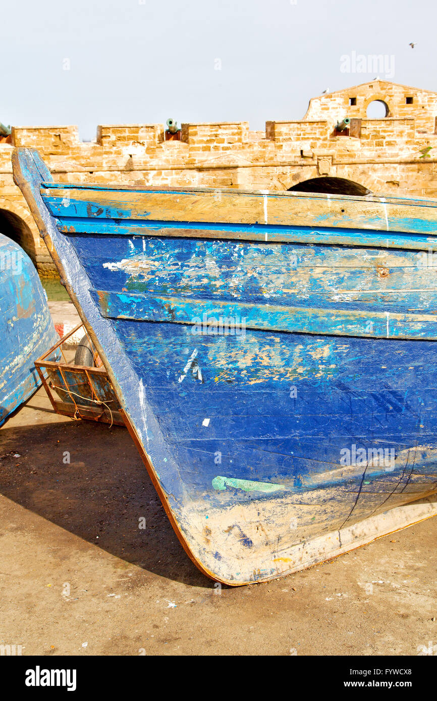 Barca e mare in Africa il cannone sky Foto Stock
