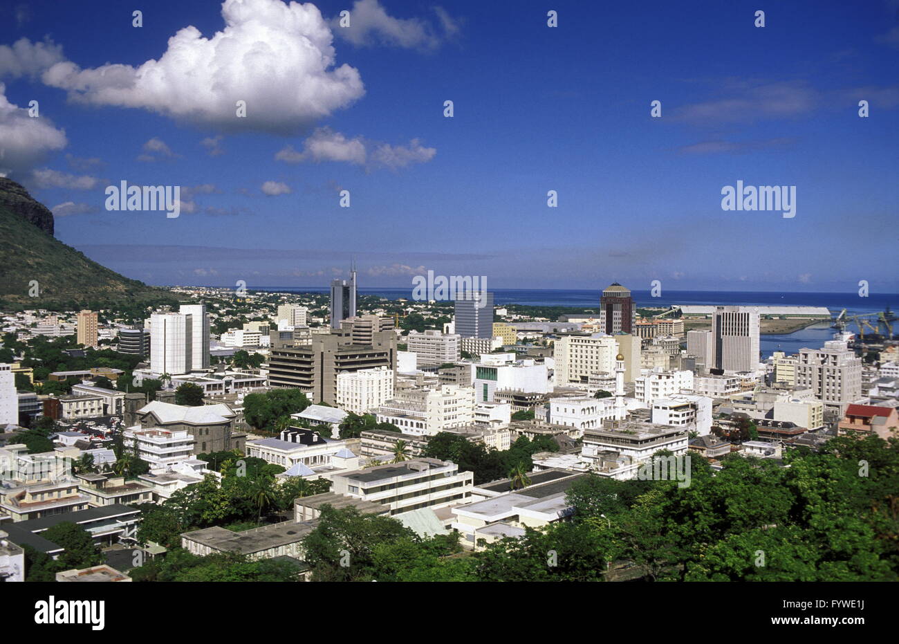 Oceano Indiano MAURITIUS PORT LOUIS CITY Foto Stock