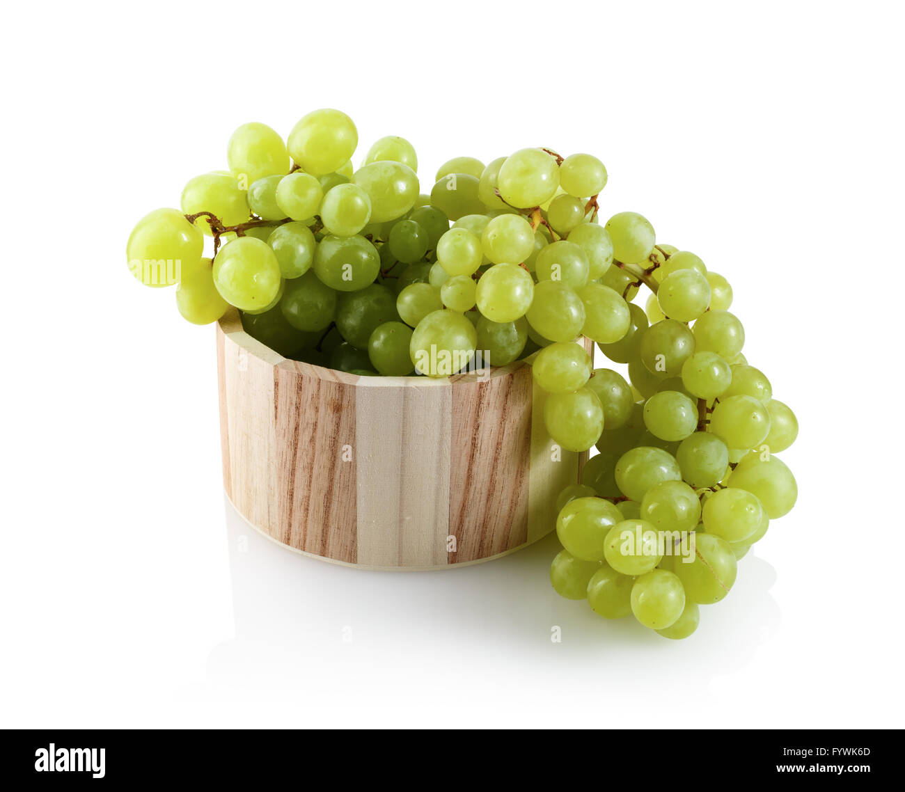 Le uve in una vasca in legno Foto Stock