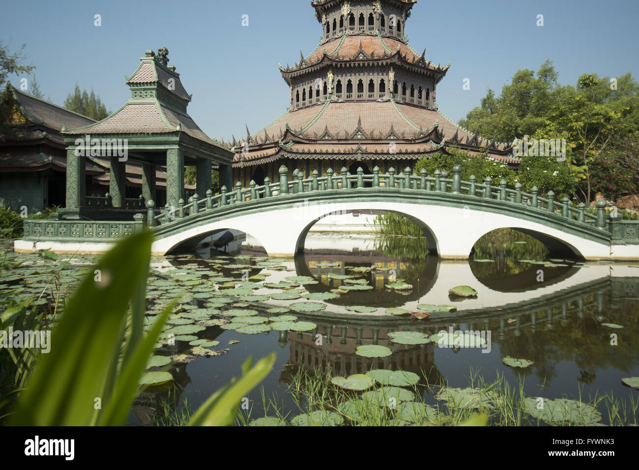 Tailandia Bangkok Samut Prakan antica città Foto Stock