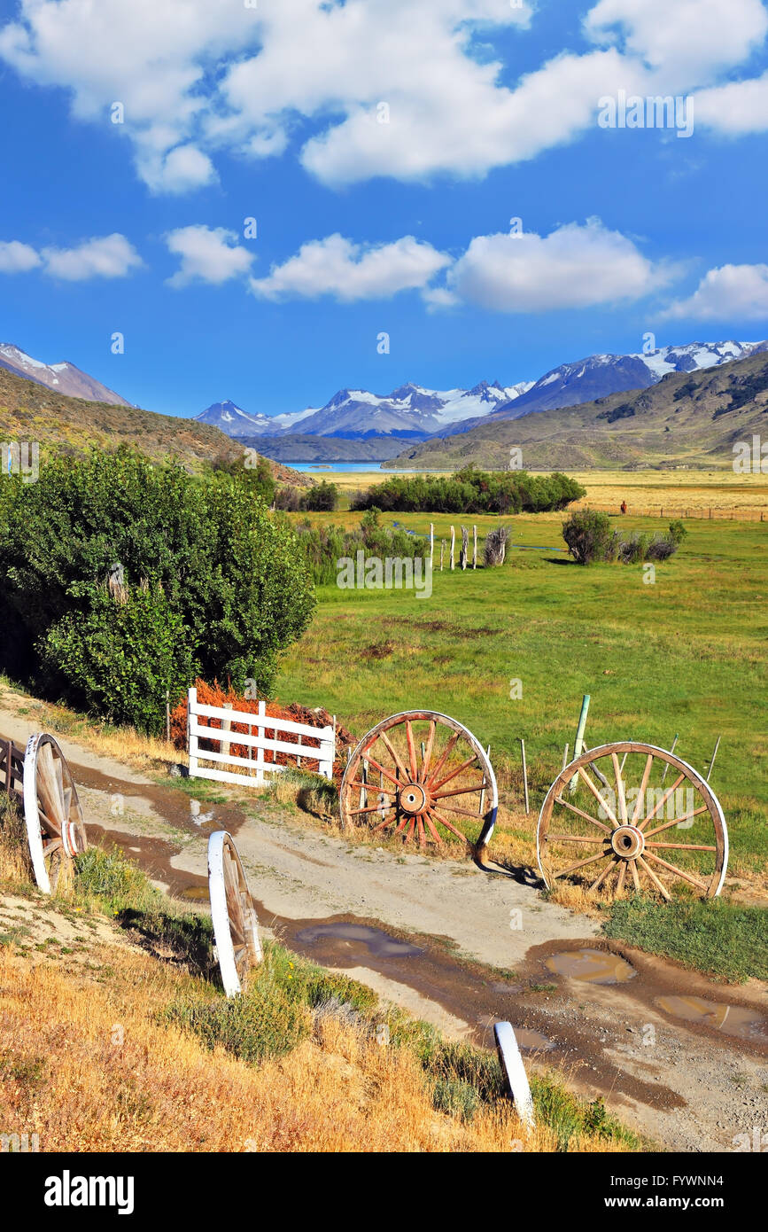 La strada per il ospitale estancia Foto Stock