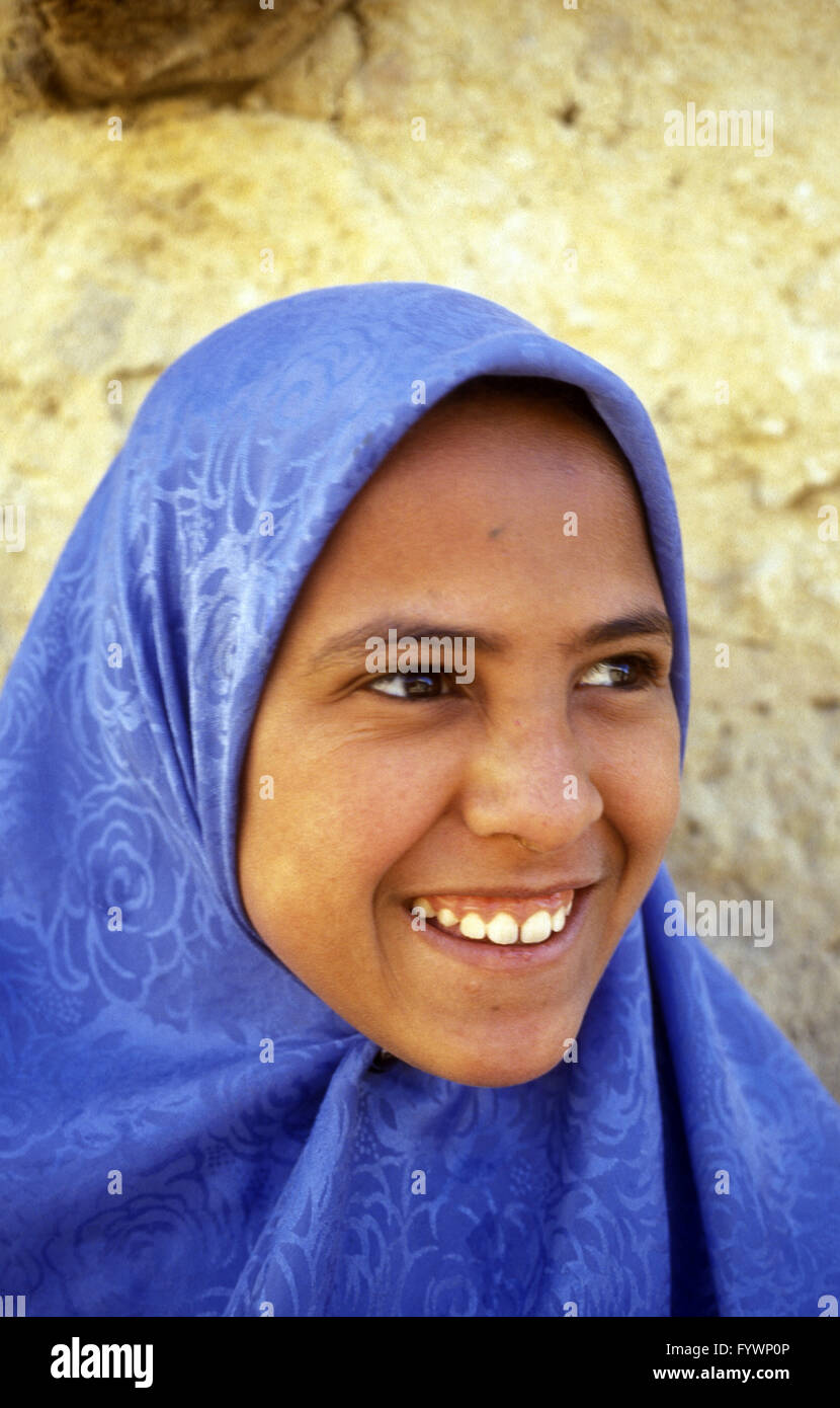 AFRICA EGITTO Siwa Sahara persone Foto Stock