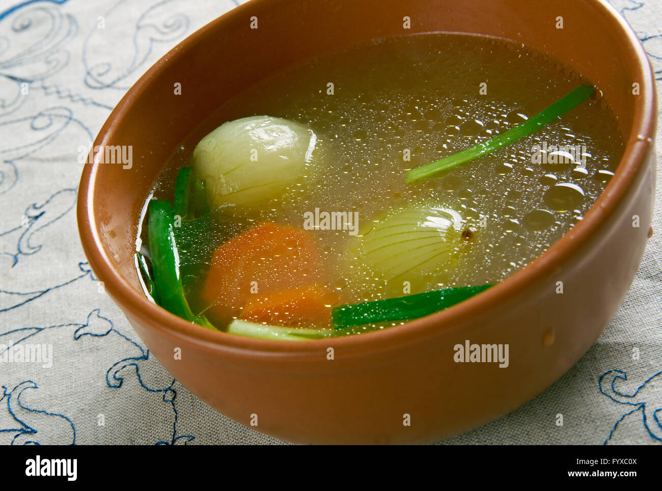 Court bouillon Foto Stock