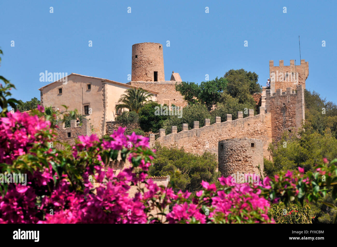 Fortezza di Capdepera, Mallorca, Spagna Foto Stock