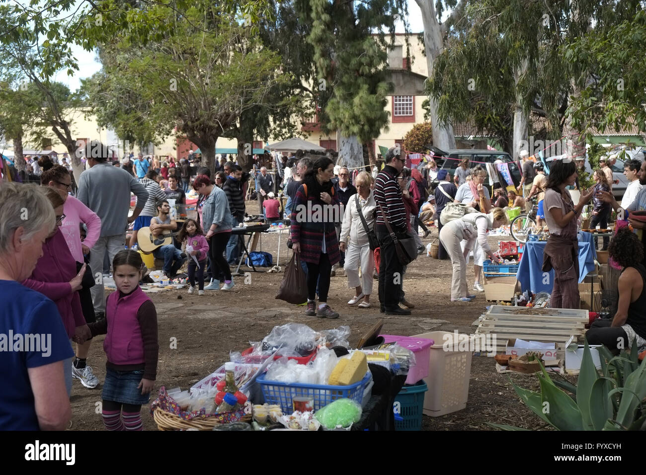 Mercato delle pulci a Los Llanos, La Palma Foto Stock