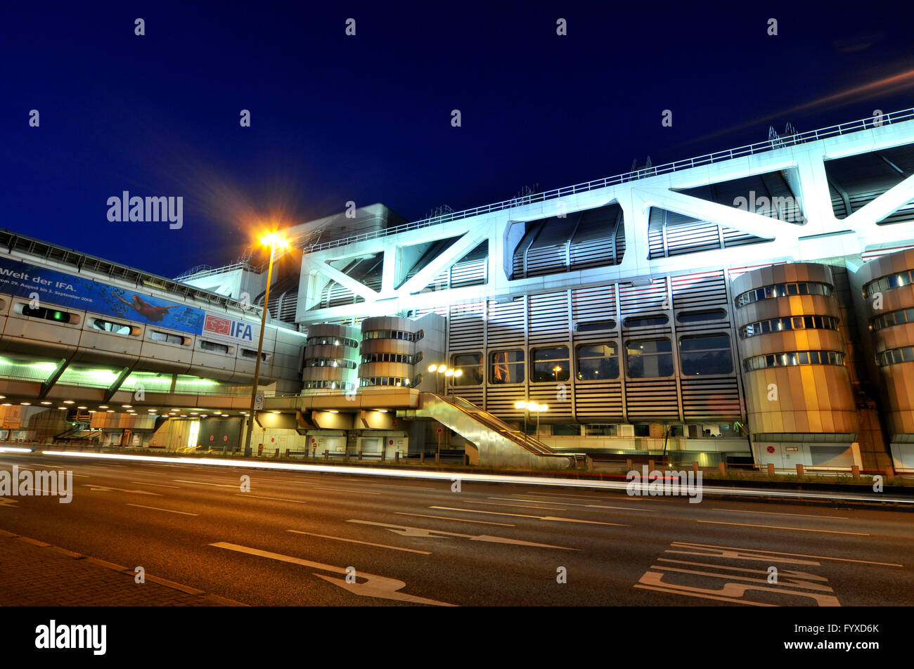 Quartiere fieristico ICC, il Centro Congressi Internazionale, Westend, Charlottenburg-Wilmersdorf, Berlino, Germania / ICC Internationales Congress Centrum, centro congressi Foto Stock