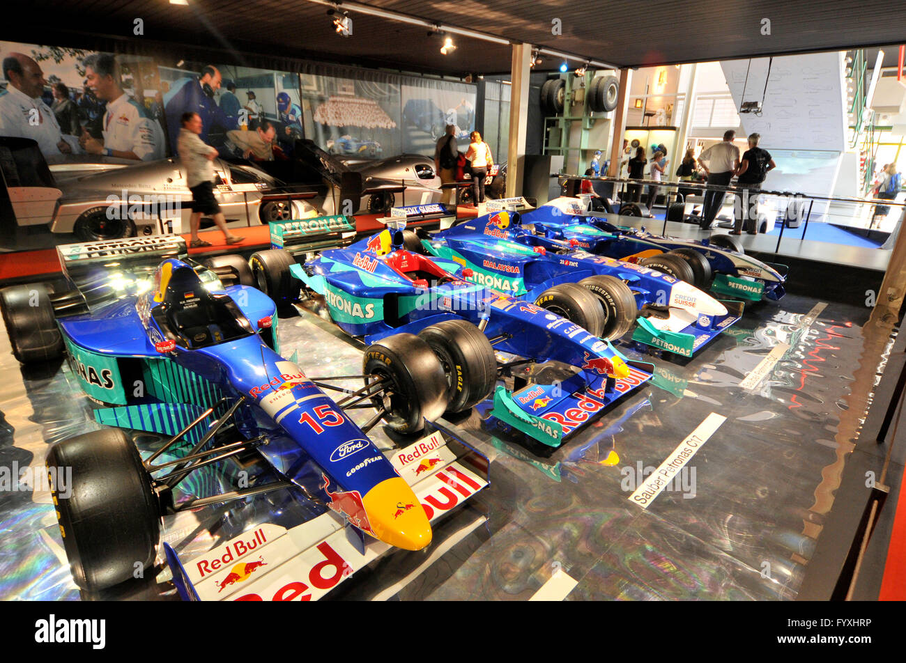 Racing Cars, Museo Svizzero dei Trasporti, Lucerna, Svizzera / Verkehrshaus der Schweiz Foto Stock