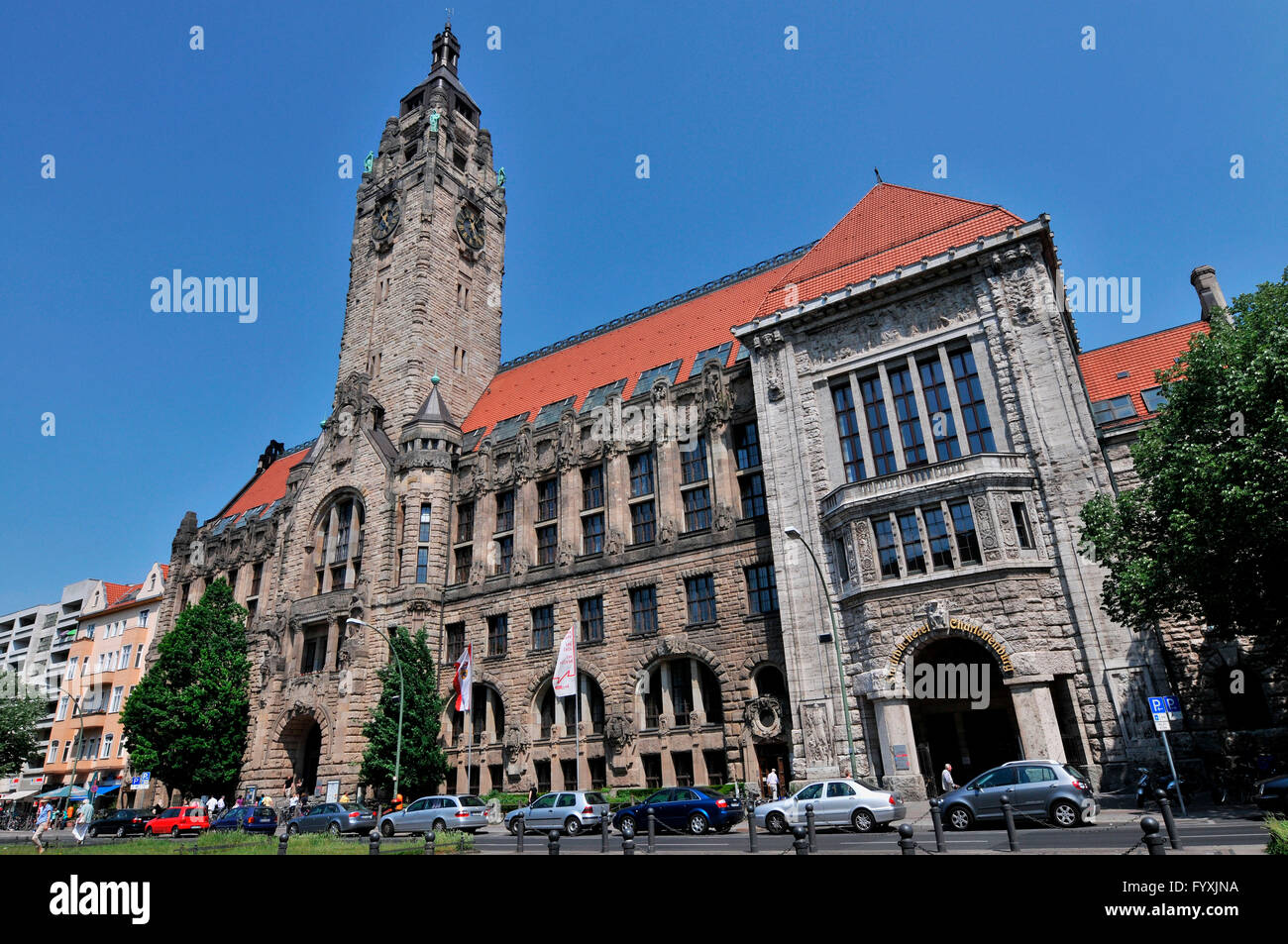 Municipio di Charlottenburg, Otto-Suhr-Allee, Charlottenburg di Berlino, Germania Foto Stock