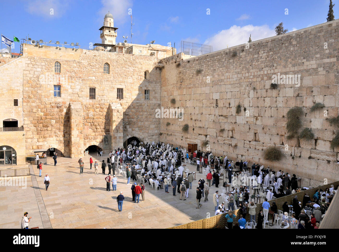 Il Muro del pianto, il Monte del Tempio di Gerusalemme, Israele / Kotel Foto Stock