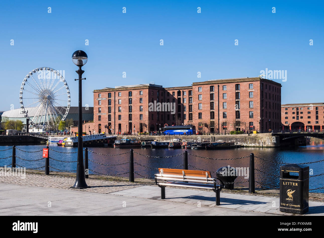 Albert Dock, Liverpool, Merseyside England, Regno Unito Foto Stock