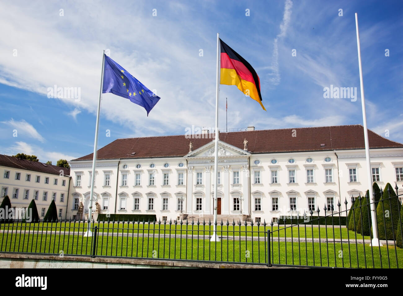 Schloss Bellevue Foto Stock