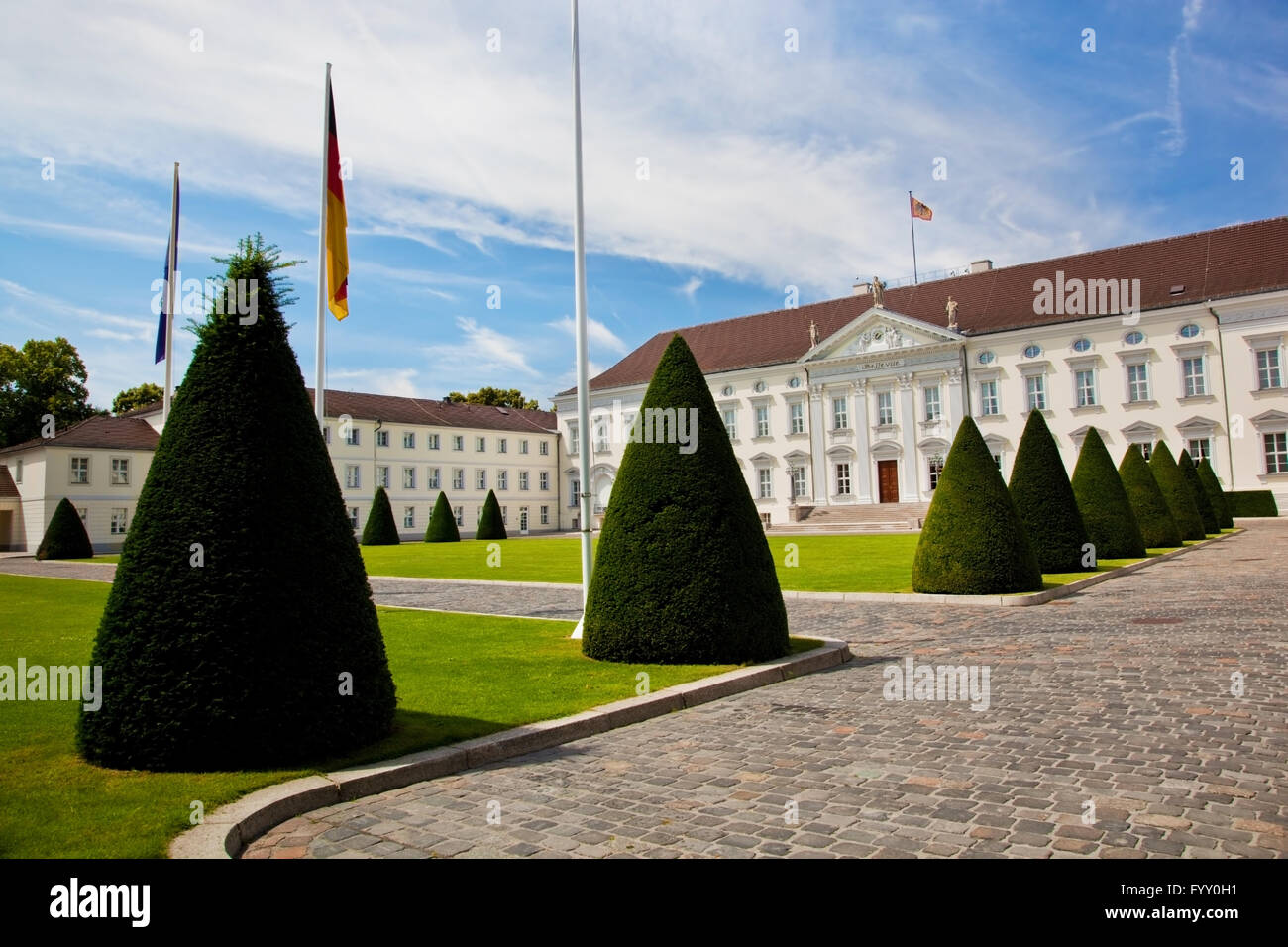 Schloss Bellevue Foto Stock