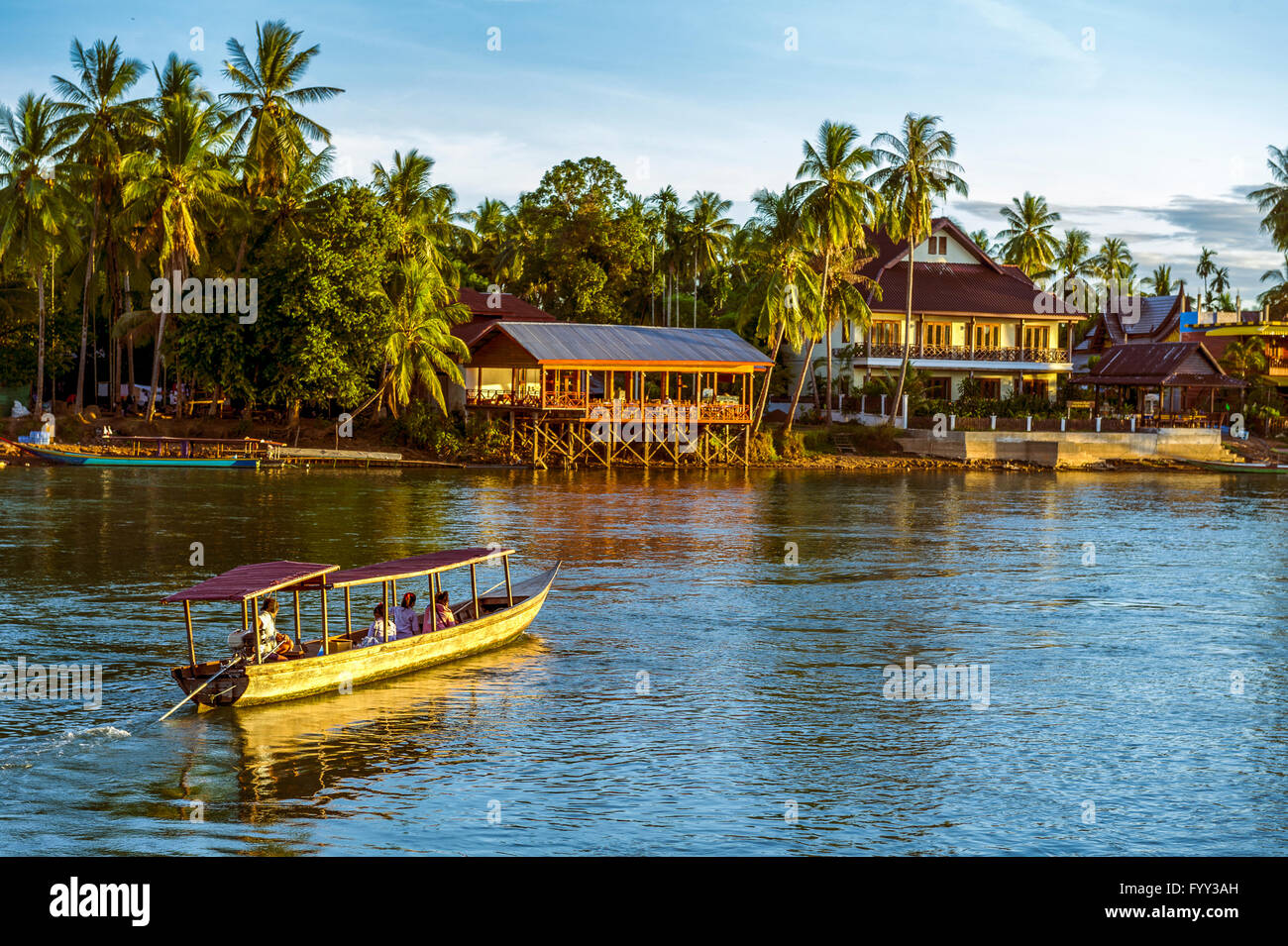 Asia. Il sud-est asiatico. Laos. Provincia di Champassak. 4000 isole. Don Khon isola. Foto Stock