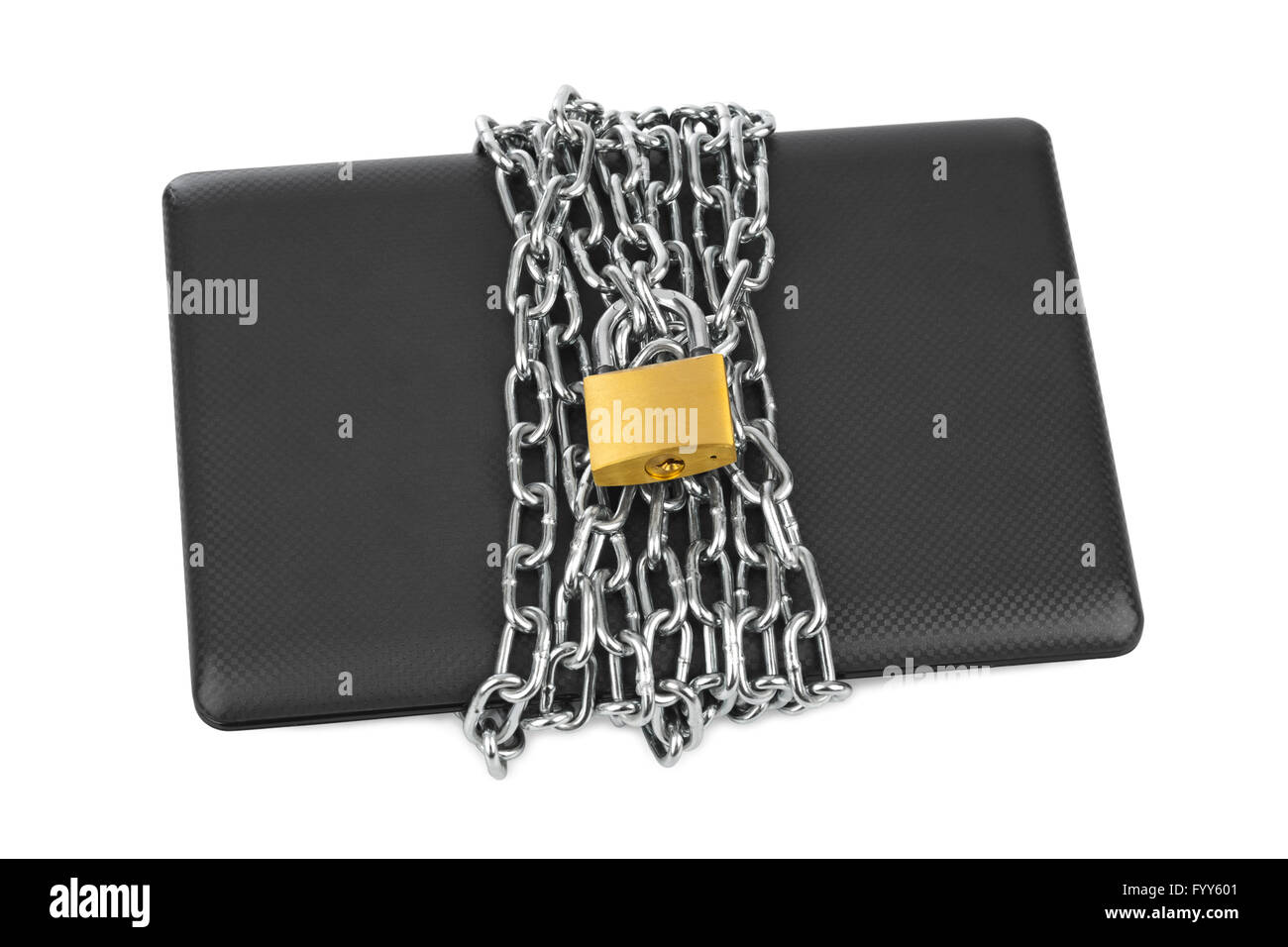 Notebook e catena Foto Stock