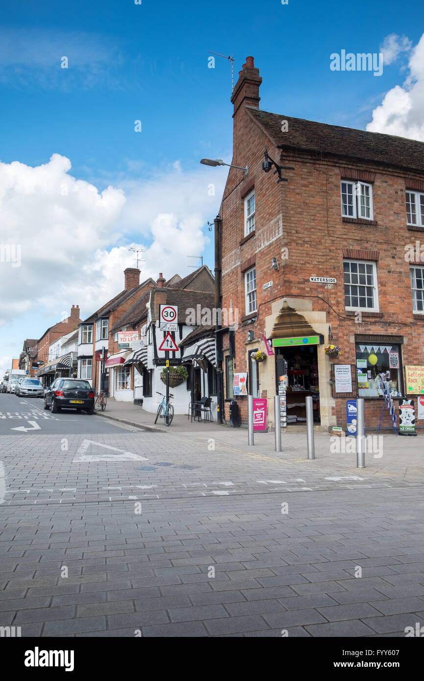 Sheep Street, Stratford upon Avon Warwickshire, Regno Unito Inghilterra Foto Stock