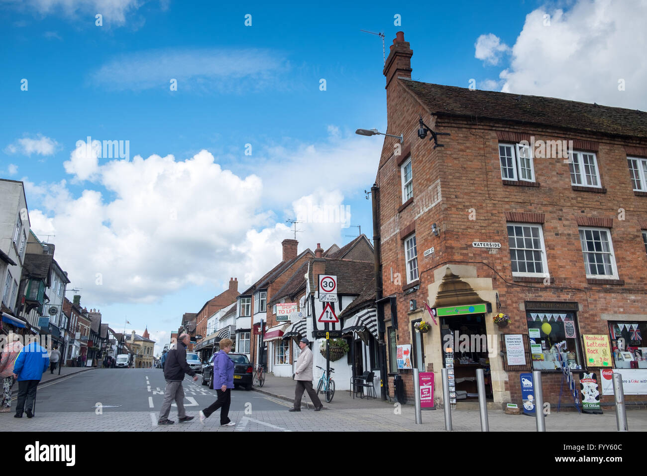 Sheep Street, Stratford upon Avon Warwickshire, Regno Unito Inghilterra Foto Stock