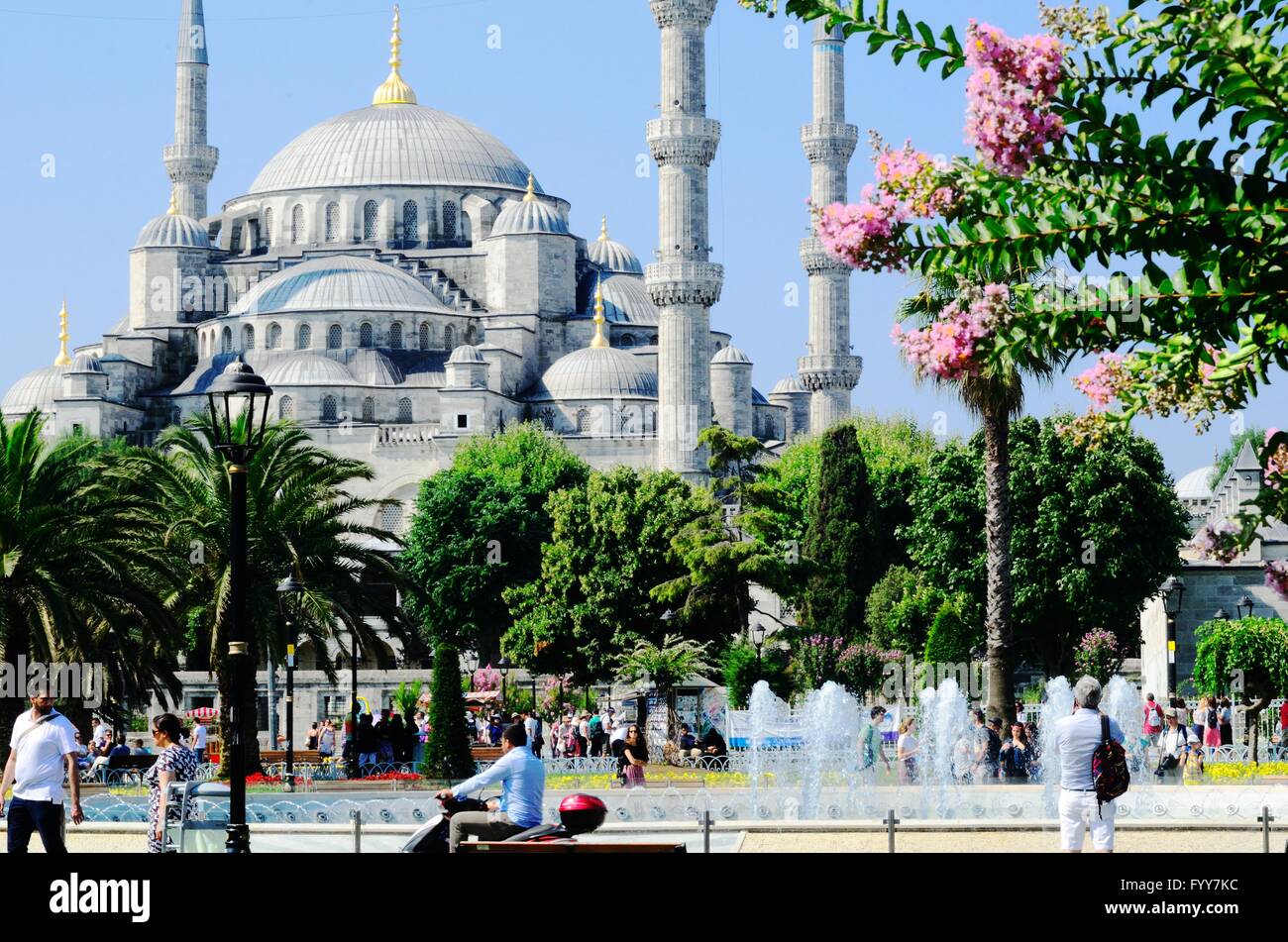 Sultan Ahmed 'Moschea Blu", Istanbul, Turchia Foto Stock