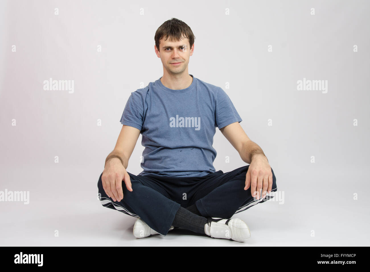 L'atleta è regolato per la palestra Foto Stock