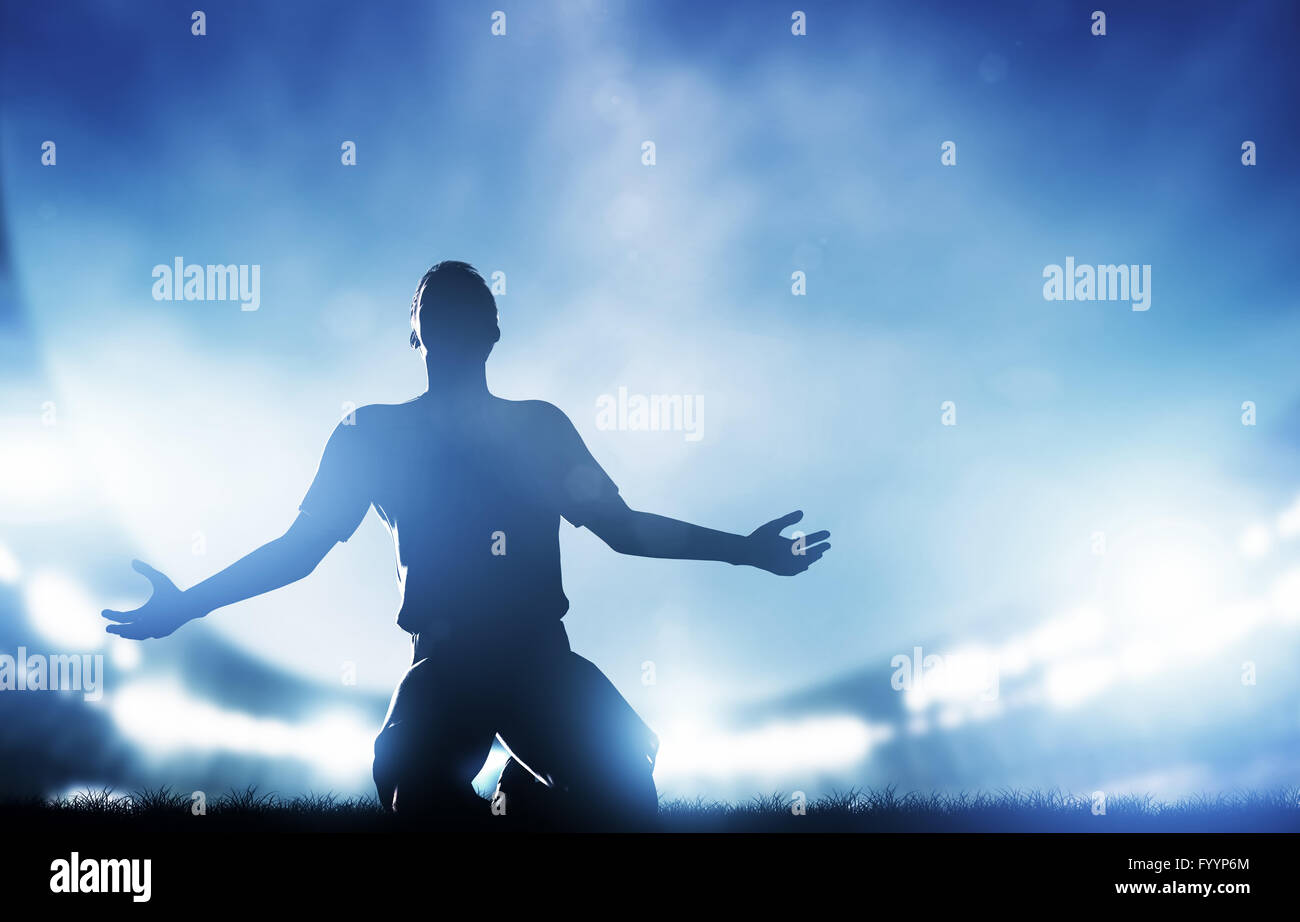 Gioco del calcio Foto Stock