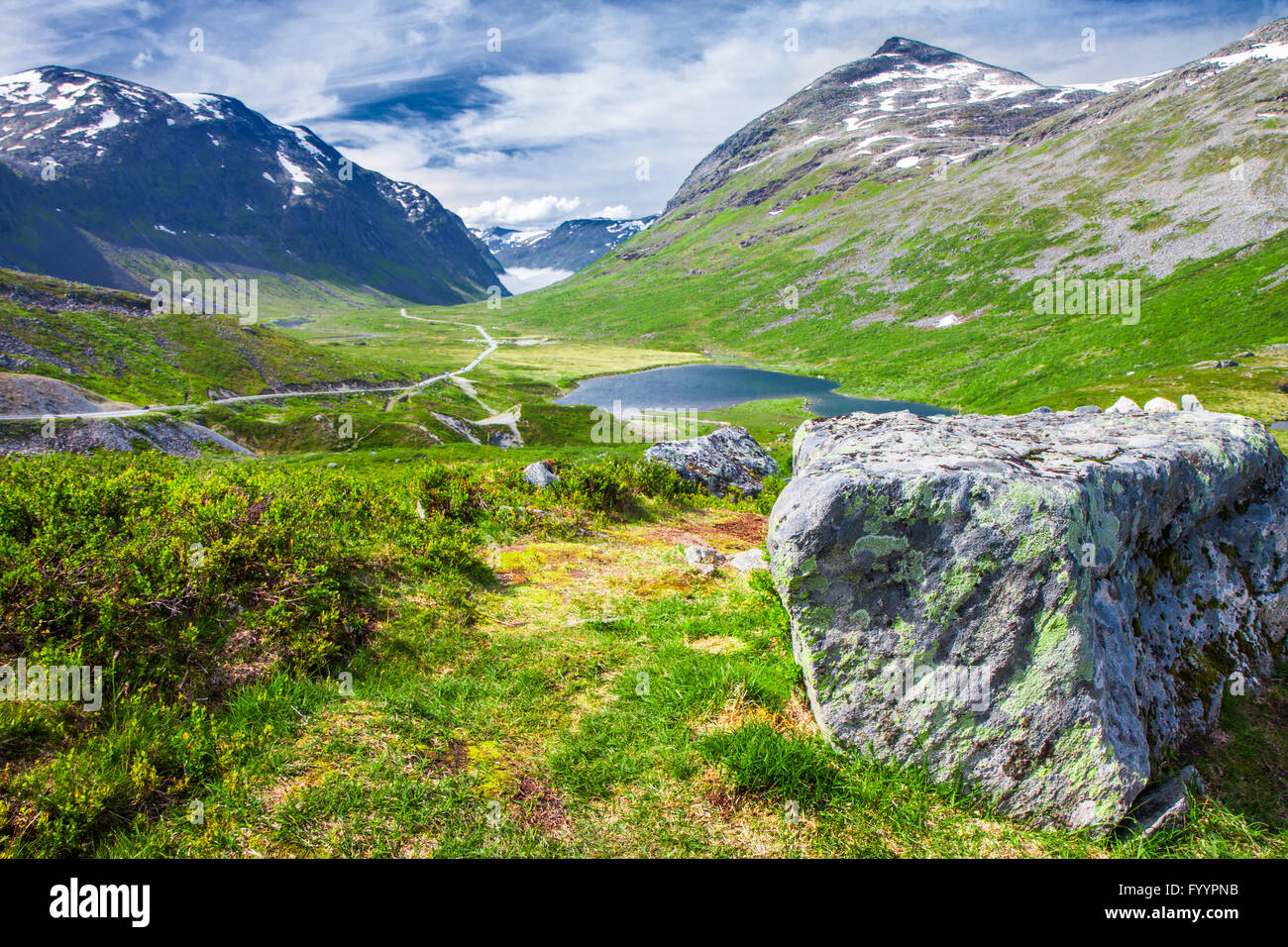 Trollstigen (Troll's road) Norvegia, Europa Foto Stock