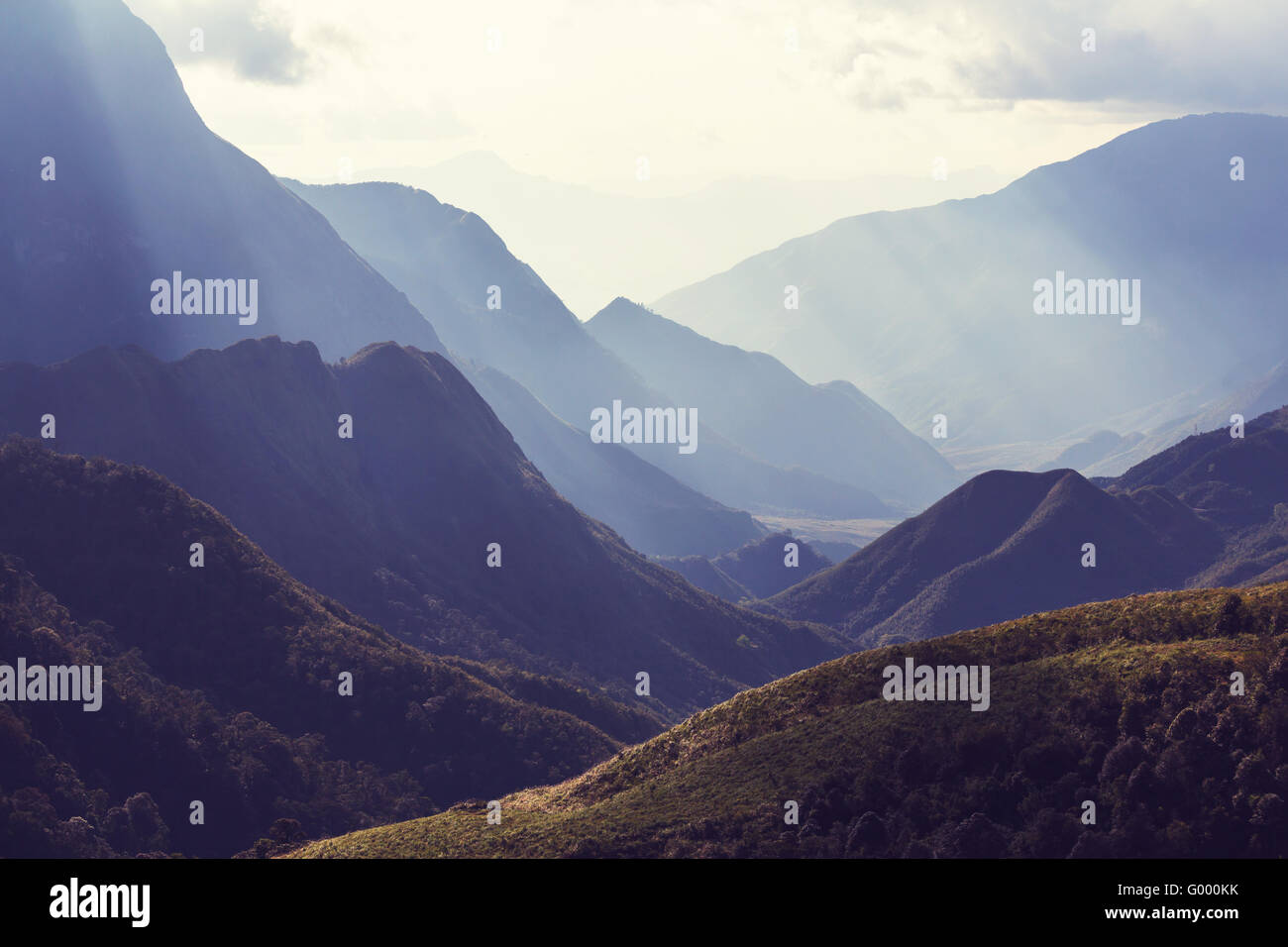 Le montagne in Vietnam Foto Stock