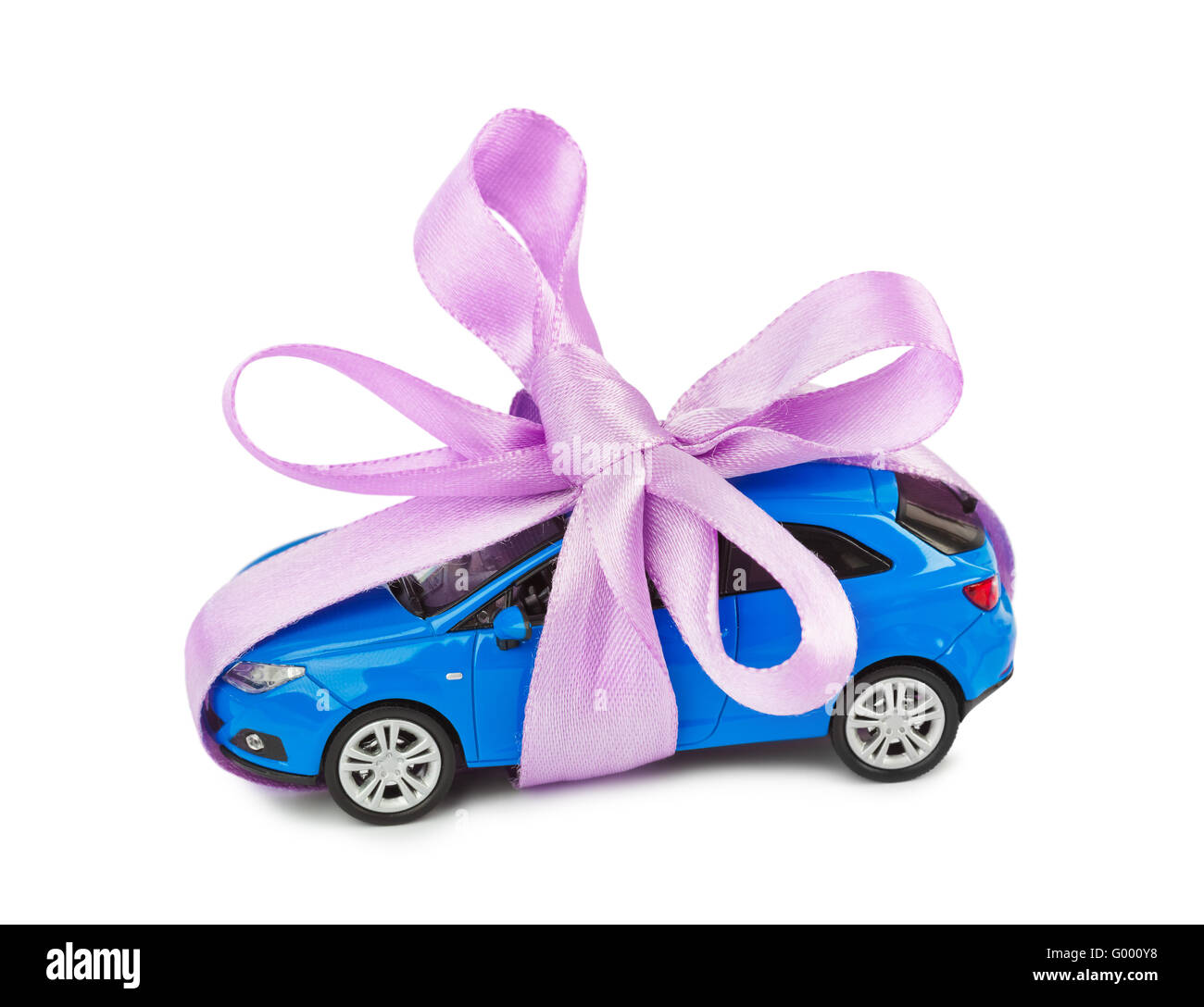 Auto con archetto come dono Foto Stock
