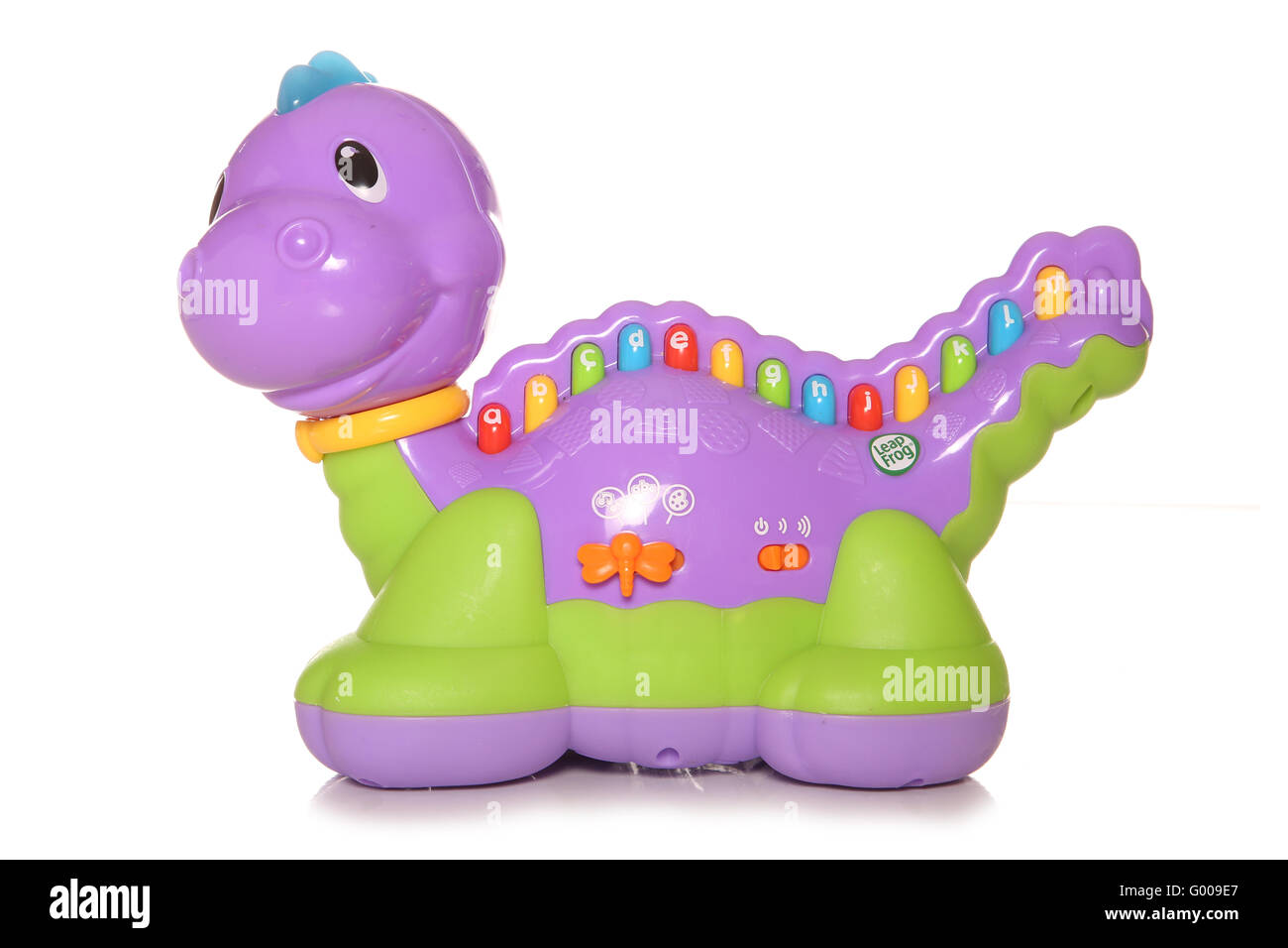 Sainsburys dinosauro infantile pianoforte giocattolo intaglio Foto Stock
