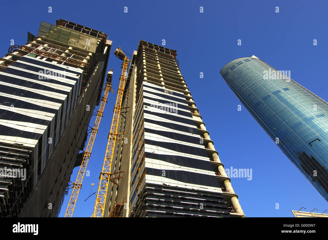 Baustelle Sheikh Zayed Road Foto Stock