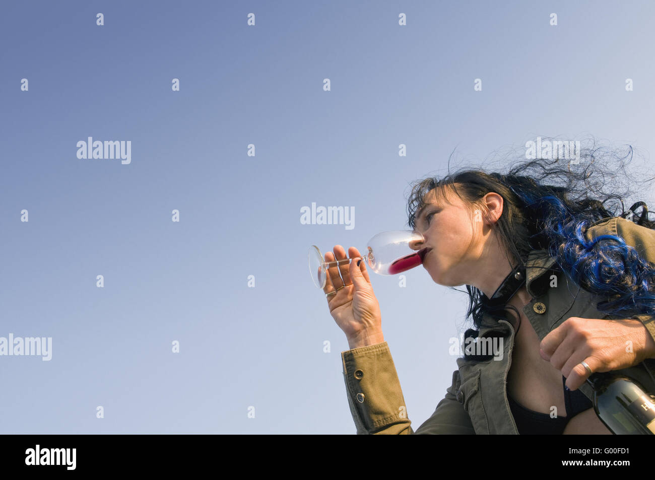 buon vino Foto Stock