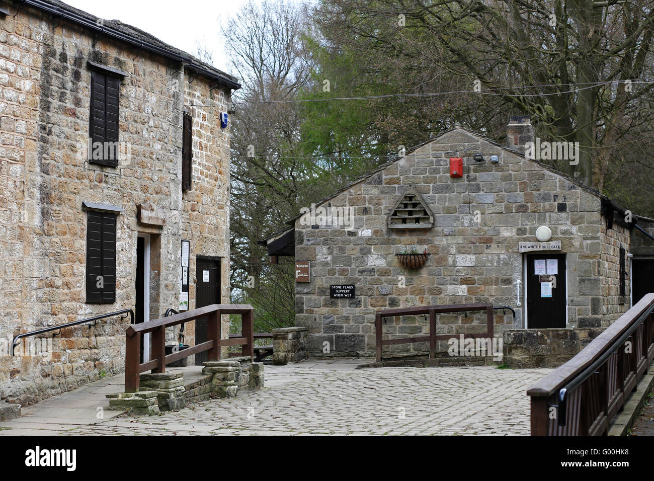 White House cafe a Chevin Forest Park, Otley, West Yorkshire. Foto Stock