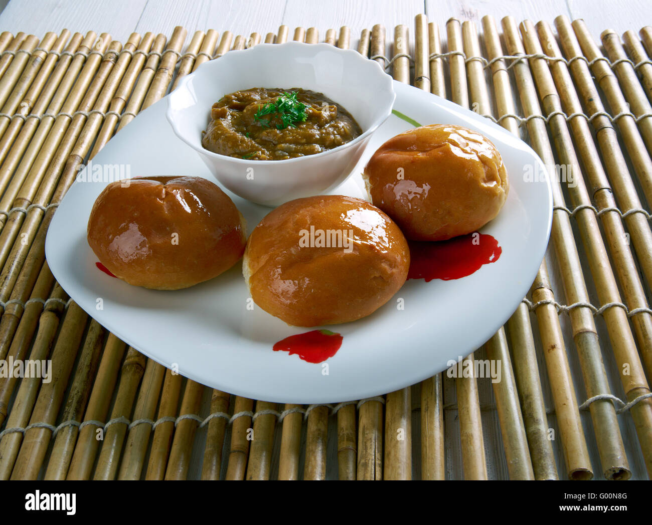 Indiano piatto di lenticchie Foto Stock