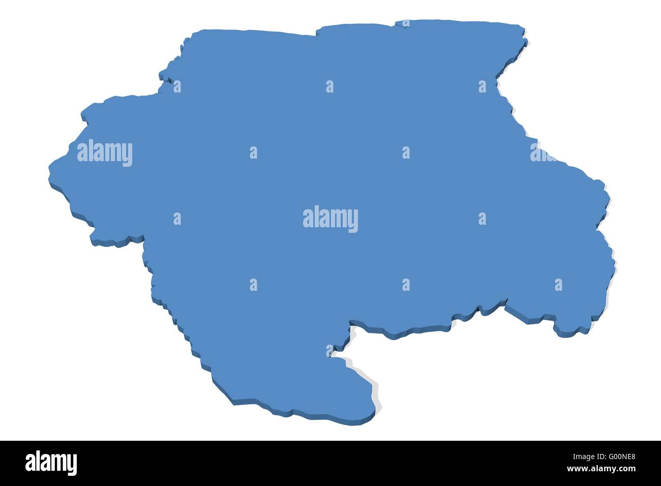 Mappa di Suriname Foto Stock