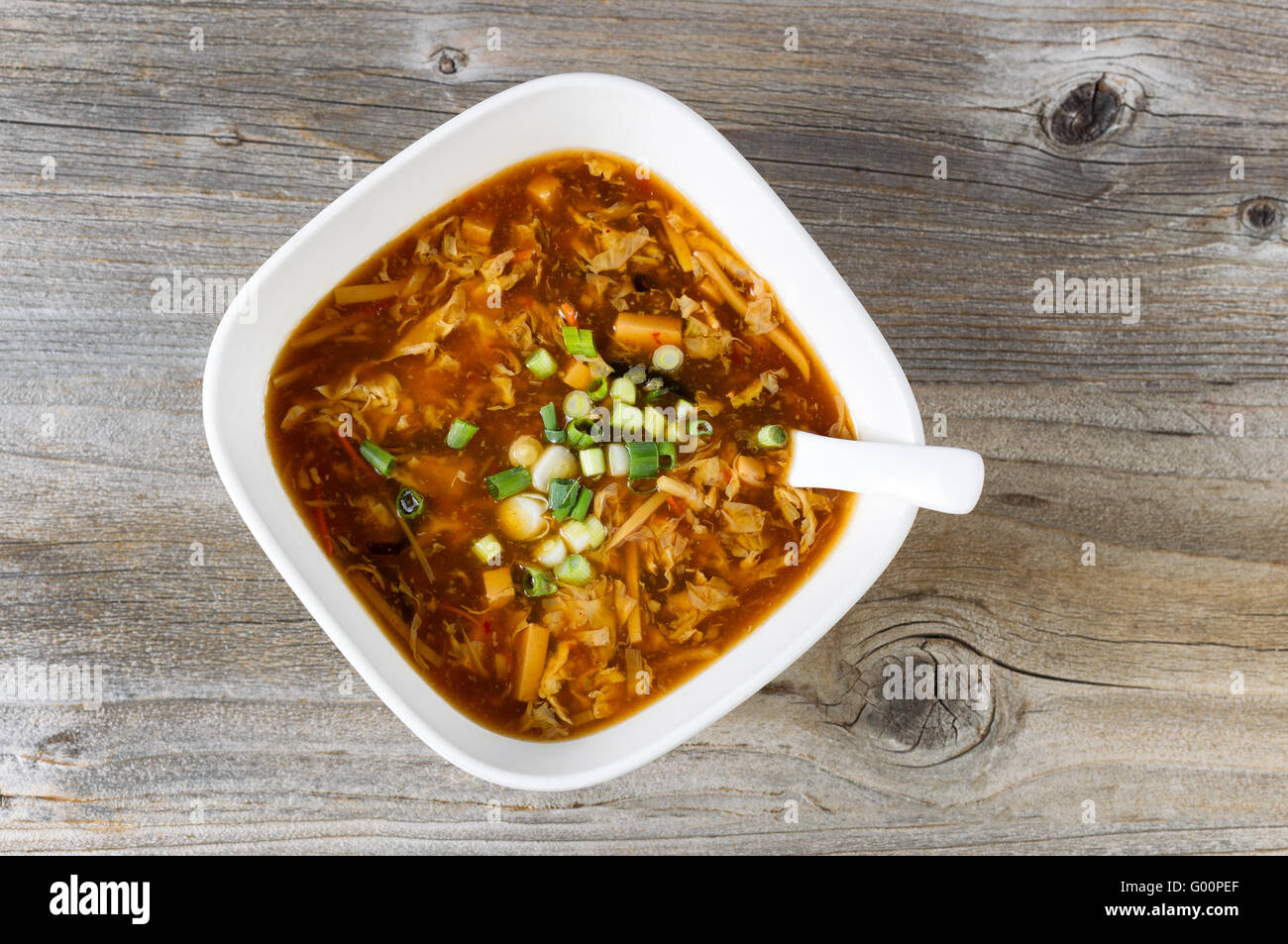 Zuppa di tofu piatto pronto da mangiare Foto Stock