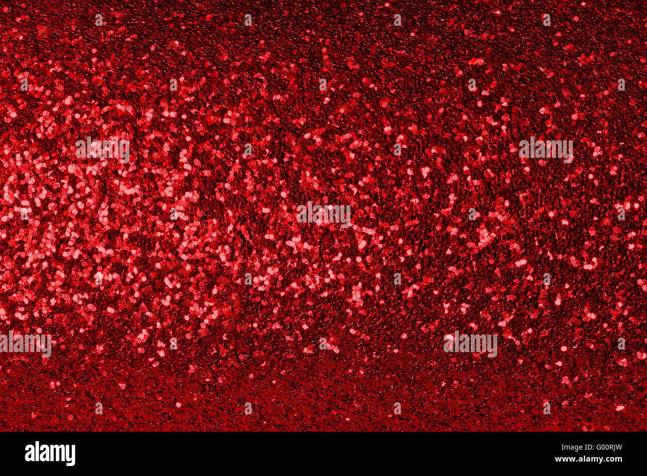 Rosso lucido con sfondo brilla closeup Foto Stock