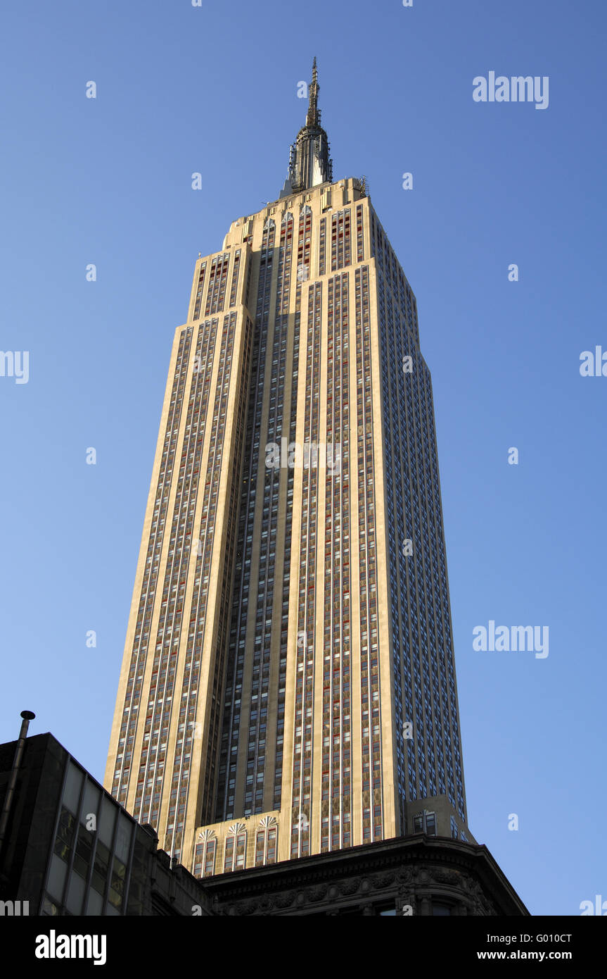 Membro Empire Building, New York, Stati Uniti d'America Foto Stock