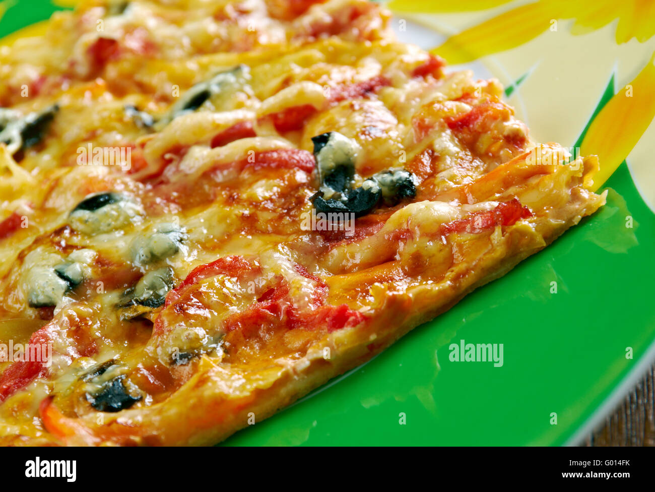 Pizza siciliana Foto Stock