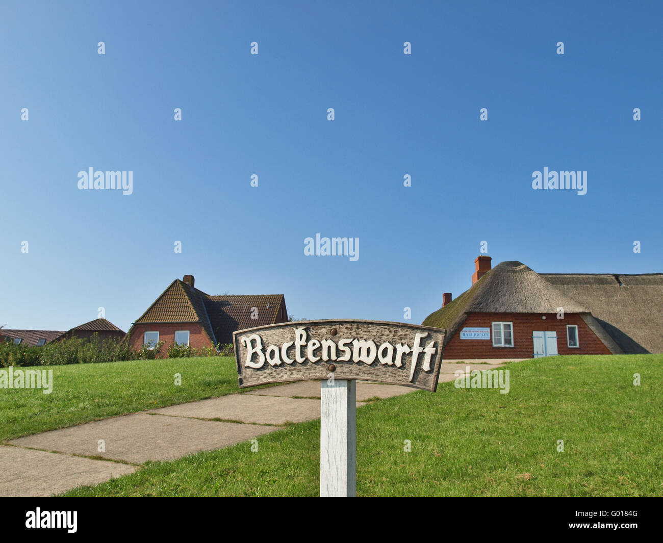 Backenswarft su Hooge, Germania Foto Stock