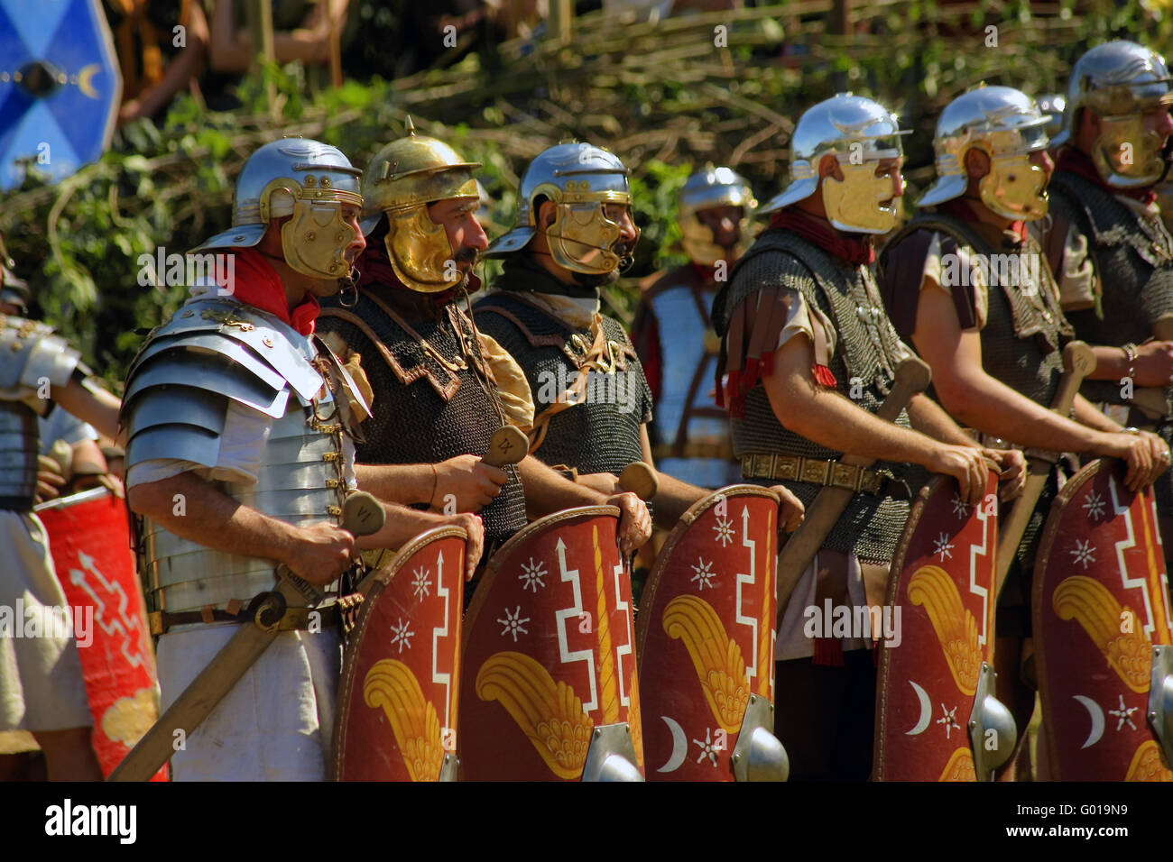 La battaglia della foresta di Teutoburgo Foto Stock