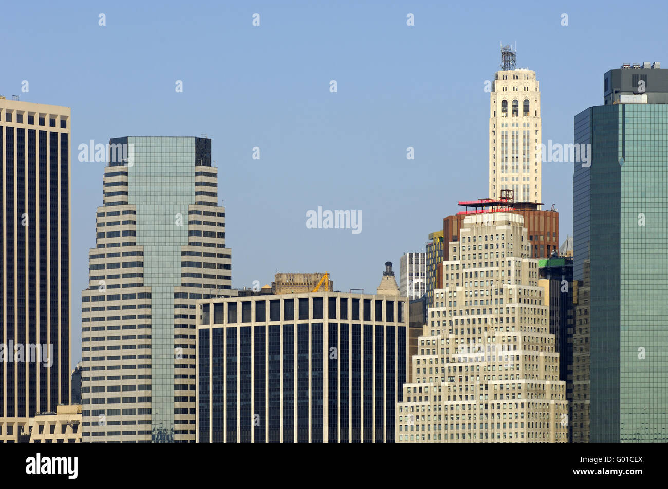 La parte inferiore di Manhattan, New York Foto Stock
