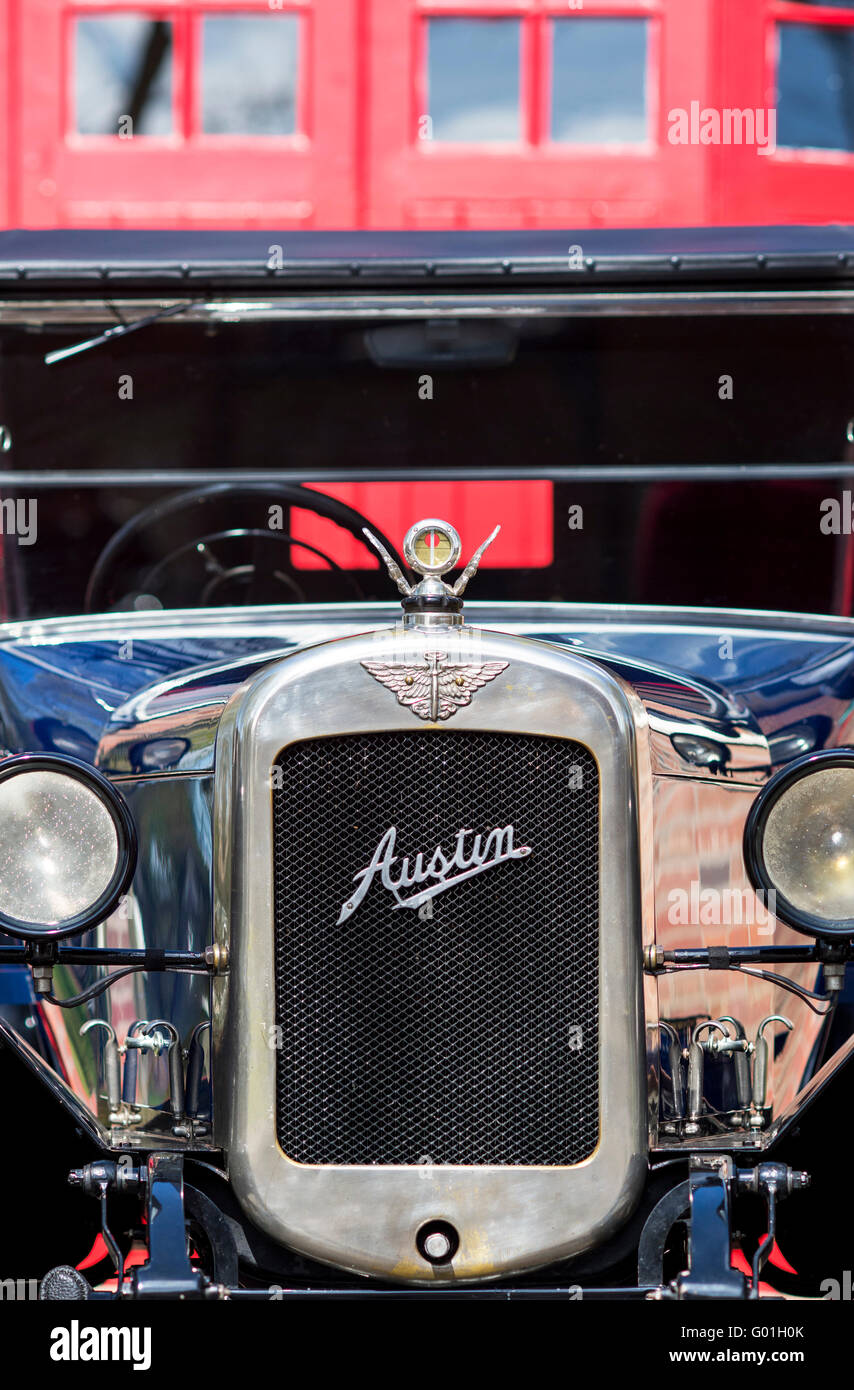 1926 Austin auto a Bicester Heritage Centre. Oxfordshire, Inghilterra Foto Stock