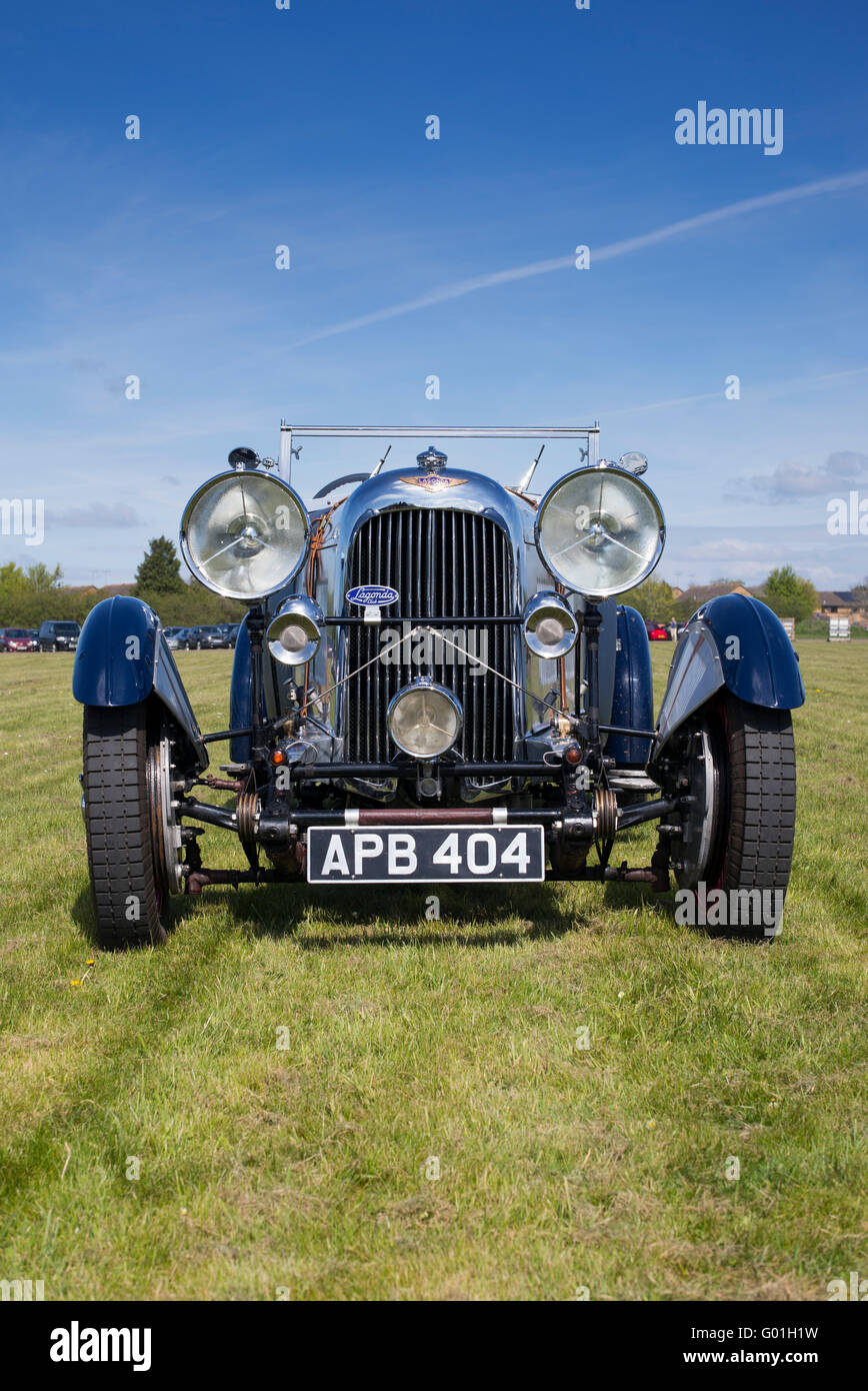 1932 Lagonda auto d'epoca a Bicester Heritage Centre. Oxfordshire, Inghilterra Foto Stock