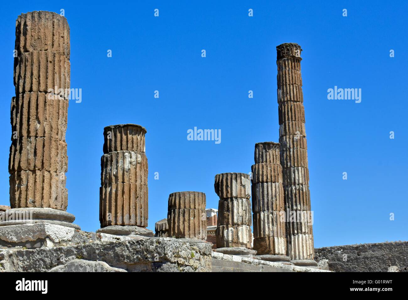 Scavi di Pompei in Italia Foto Stock