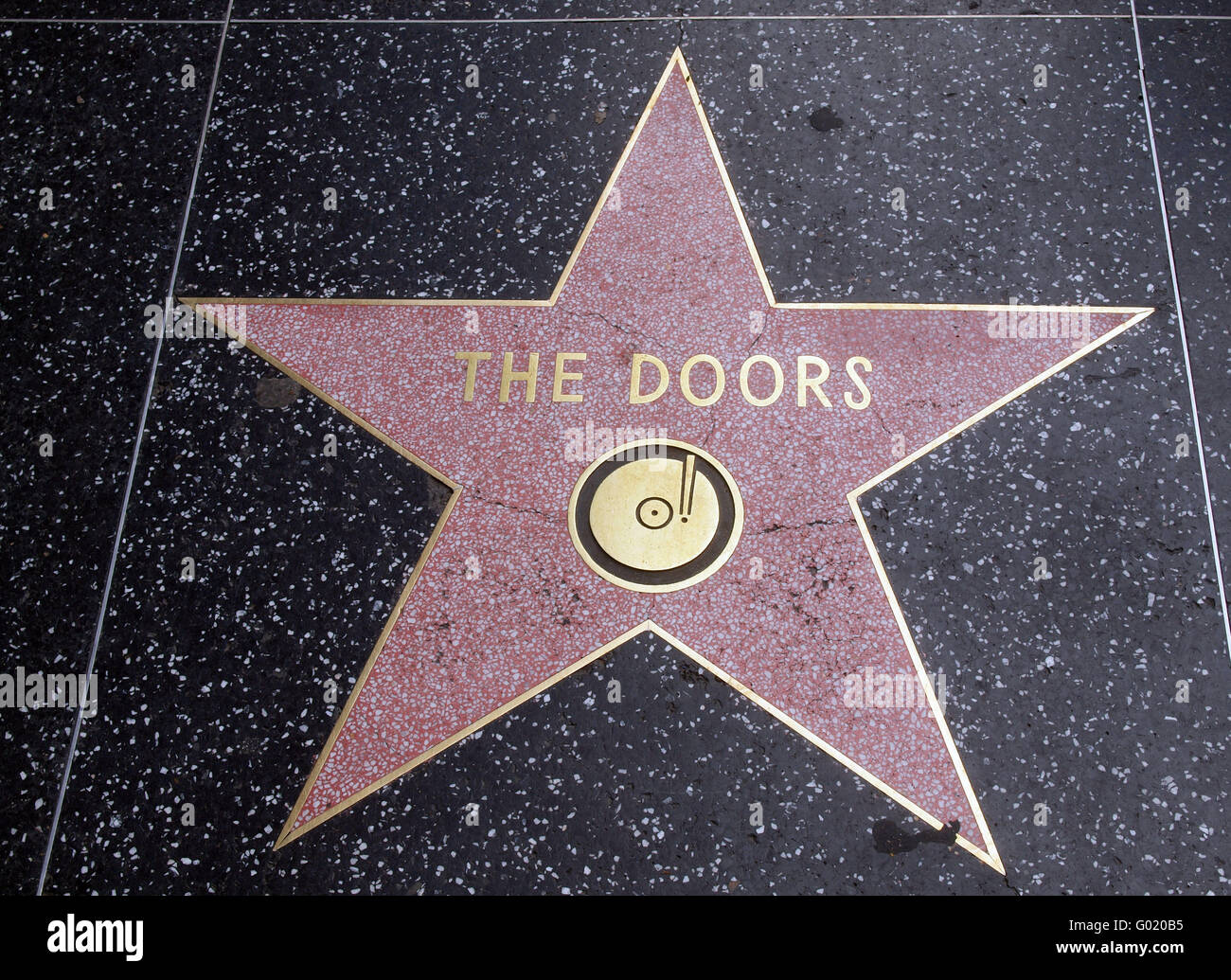Le porte Star am Walk of Fame, Hollywood Foto Stock