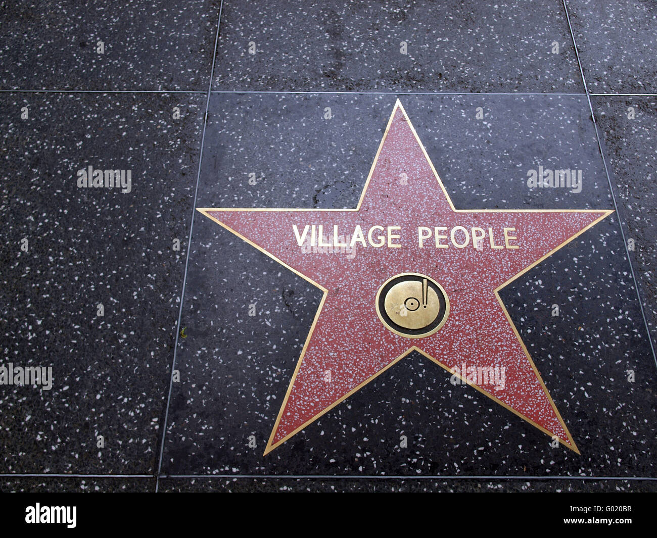 La gente del villaggio Star am Walk of Fame, Hollywood Foto Stock