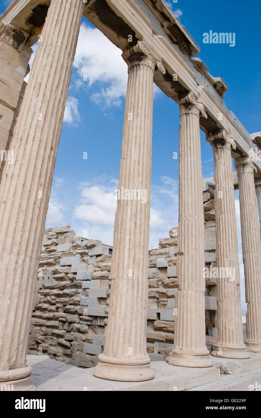 Eretteo tempio del complesso architettonico Acropolis. Atene Foto Stock