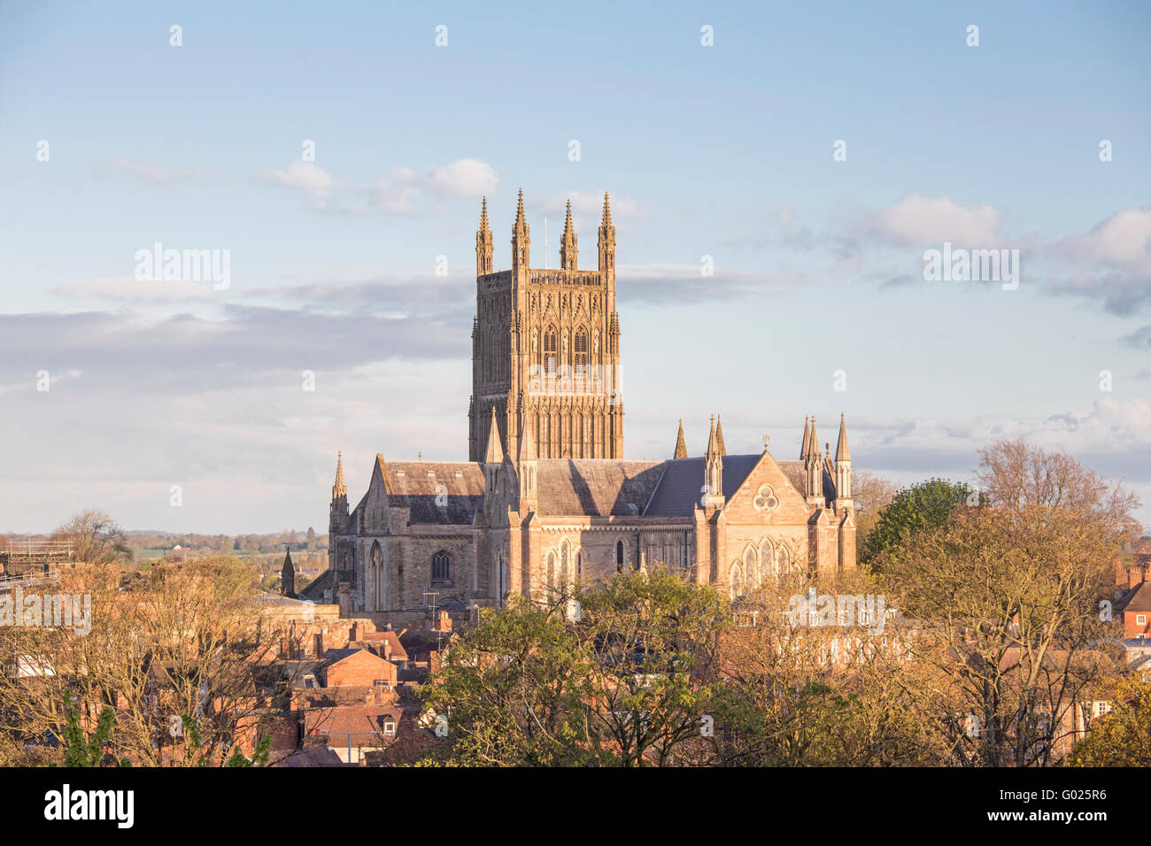 Cattedrale di Worcester, Worcester, Worcestershire, England, Regno Unito Foto Stock